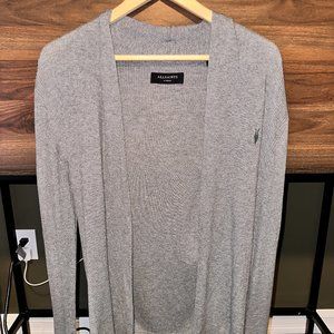 AllSaints Nomo Open Cardigan - Grey - XS